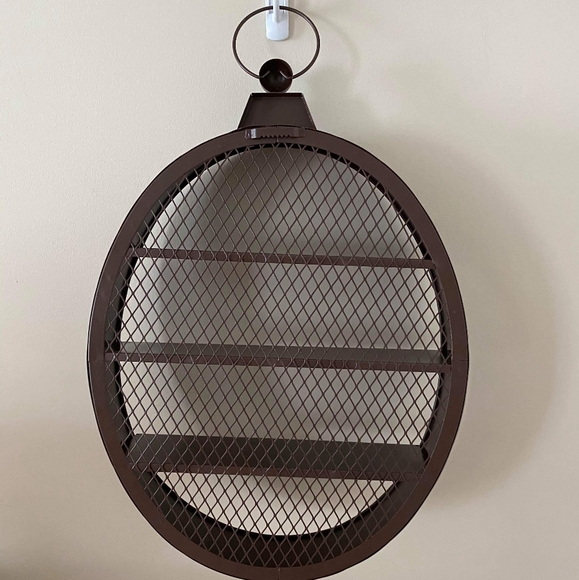 lakeside collection Other - Rustic metal wall shelf